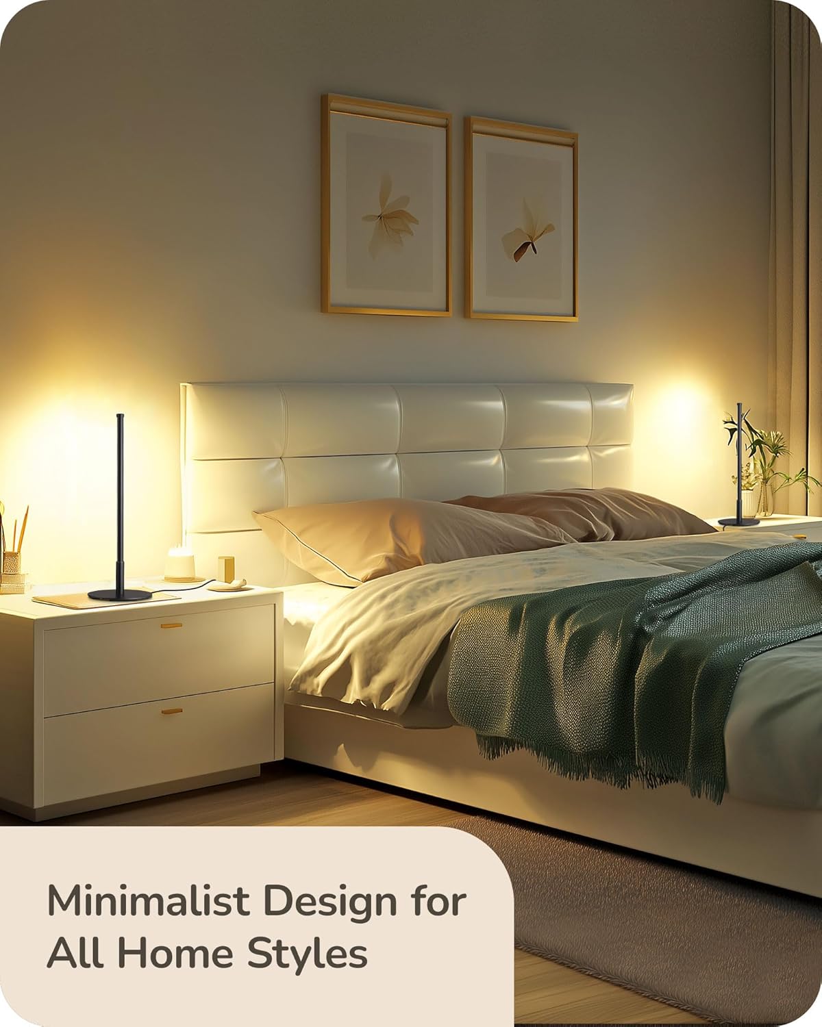 Lavisa - Modern Minimalist Dimmable LED Table Lamps Set of 2