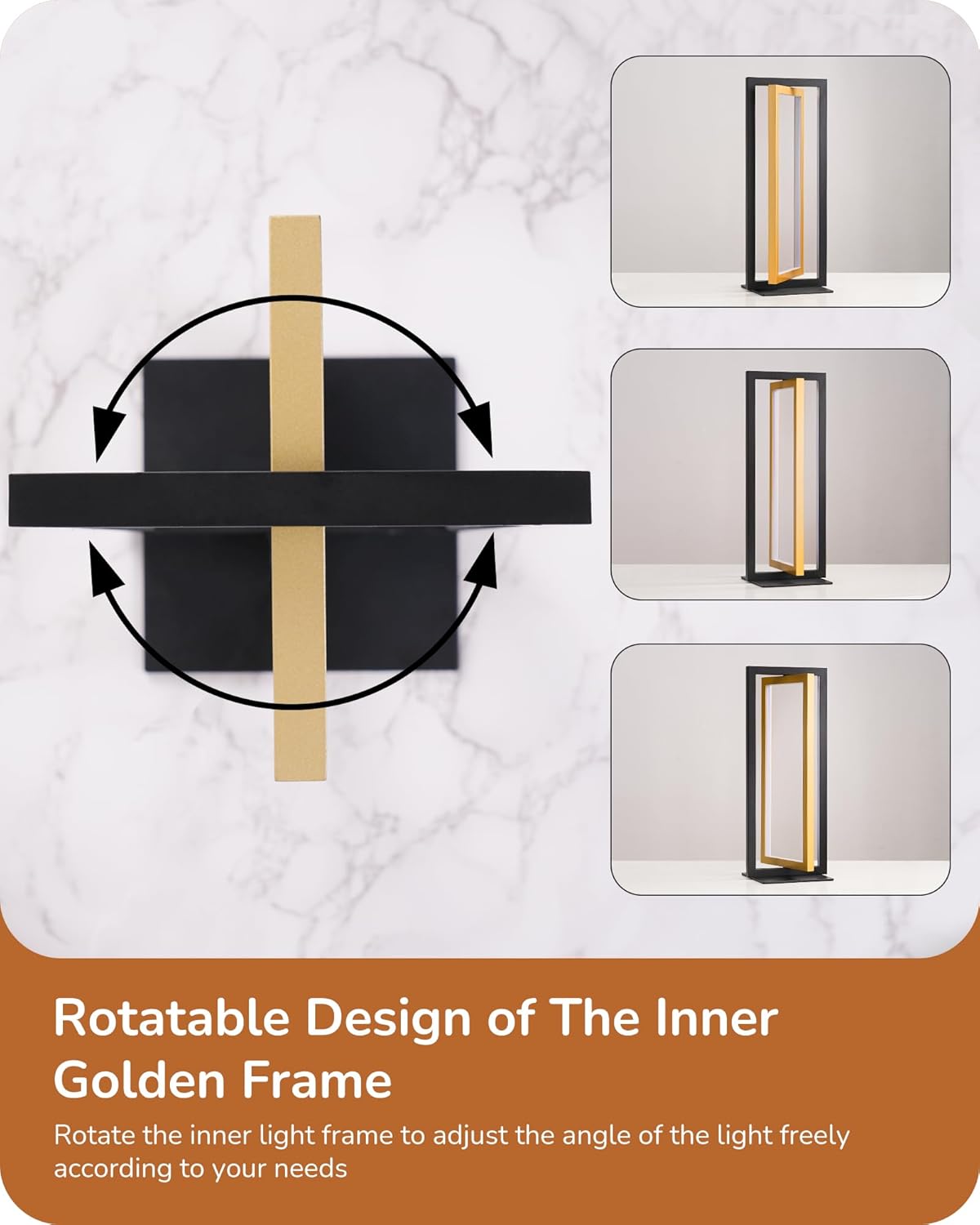 Lavisa - Modern Dual-Frame Dimmable LED Table Lamps Set of 2