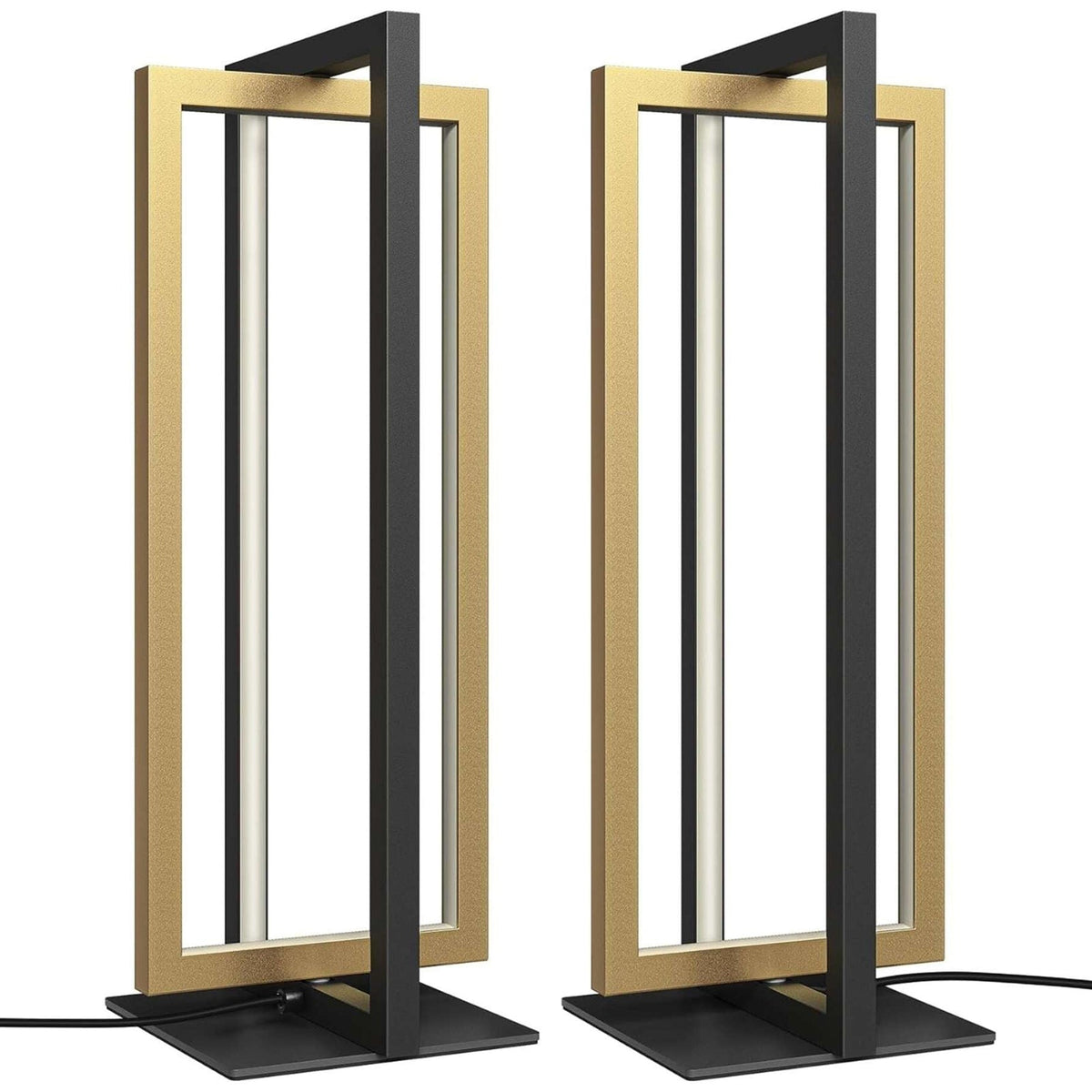 Lavisa - Modern Dual-Frame Dimmable LED Table Lamps Set of 2