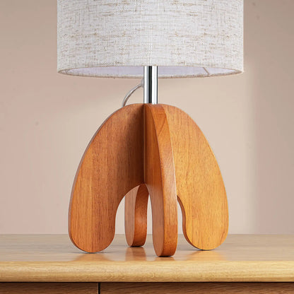 Lavisa - Minimalist Wood Base Bedside Table Lamp
