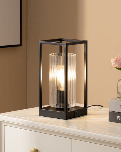 Lavisa - Touch Control Modern Table Lamp with Clear Glass Shade