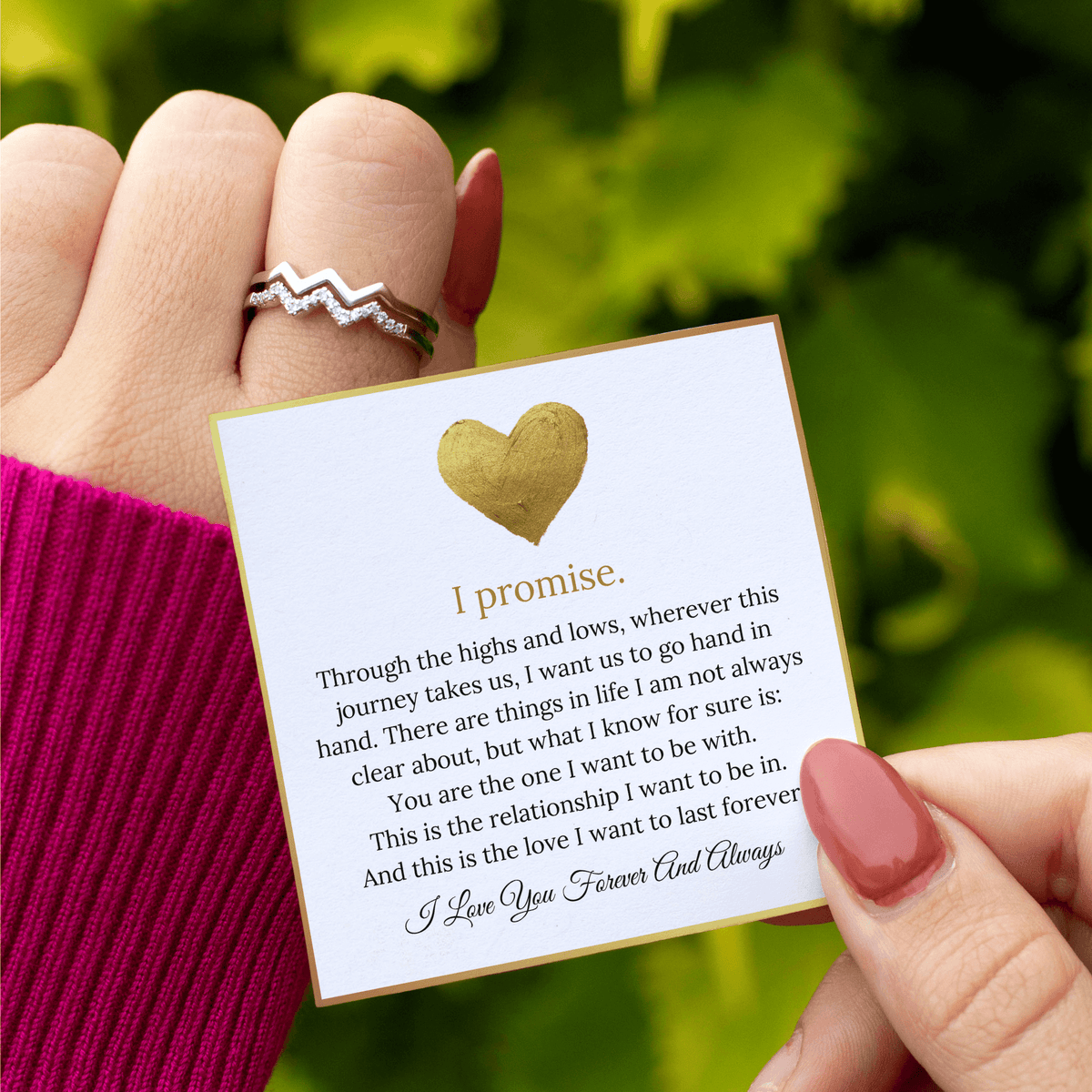 Lavisa - Highs and Lows Memory Ring - Adjustable Keepsake