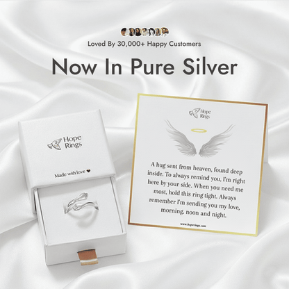 Lavisa - Pure Silver Hug From Heaven Luxury Ring