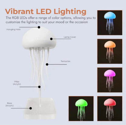 Lavisa - Jellyfish Lava Lamp RGB Color Changing Night Light