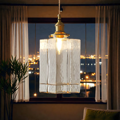 Lavisa - Vintage Textured Square Pendant Light