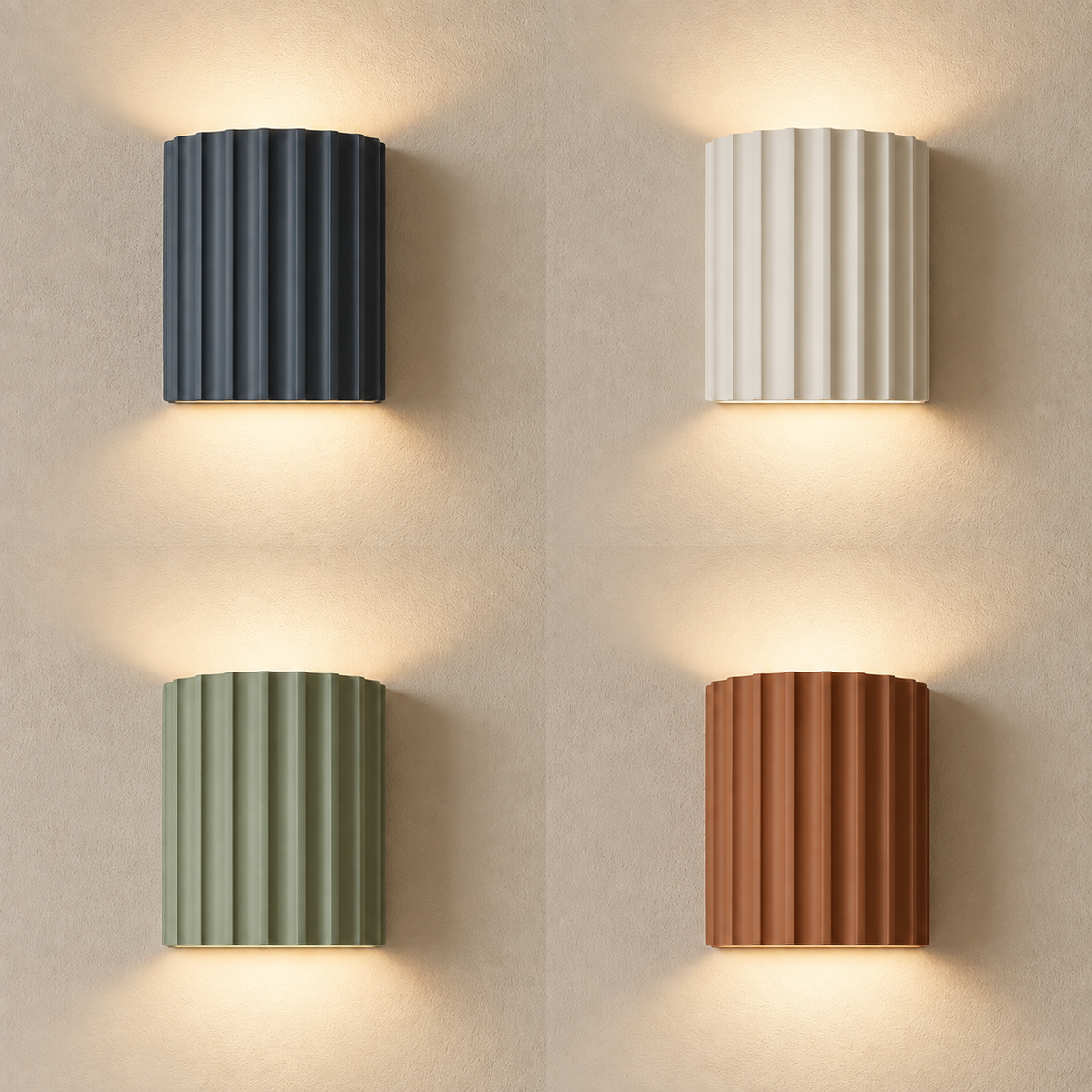 Lavisa - Modern Fluted Wall Sconce