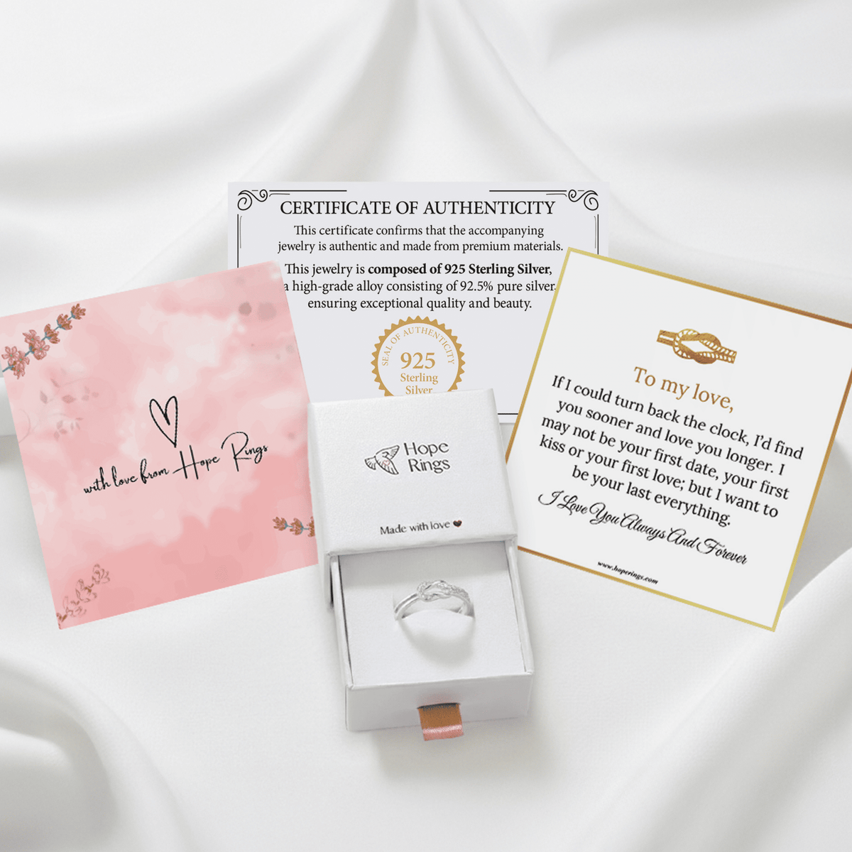 Lavisa - Love Knot Eternal Bond Silver Ring