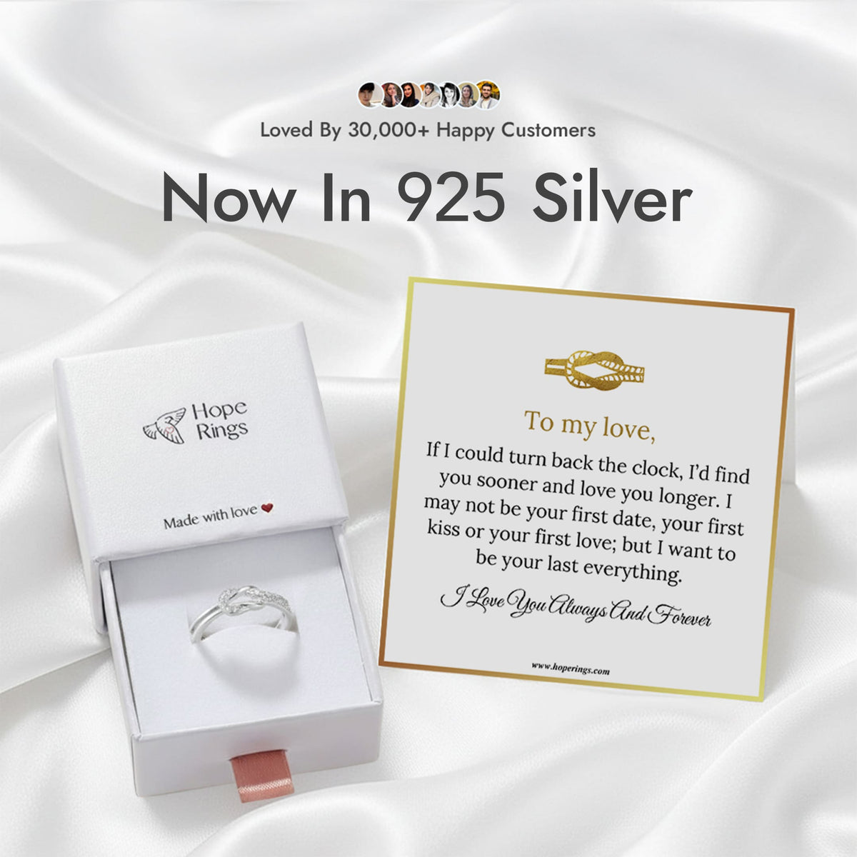 Lavisa - Love Knot Eternal Bond Silver Ring