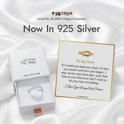 Lavisa - Love Knot Eternal Bond Silver Ring