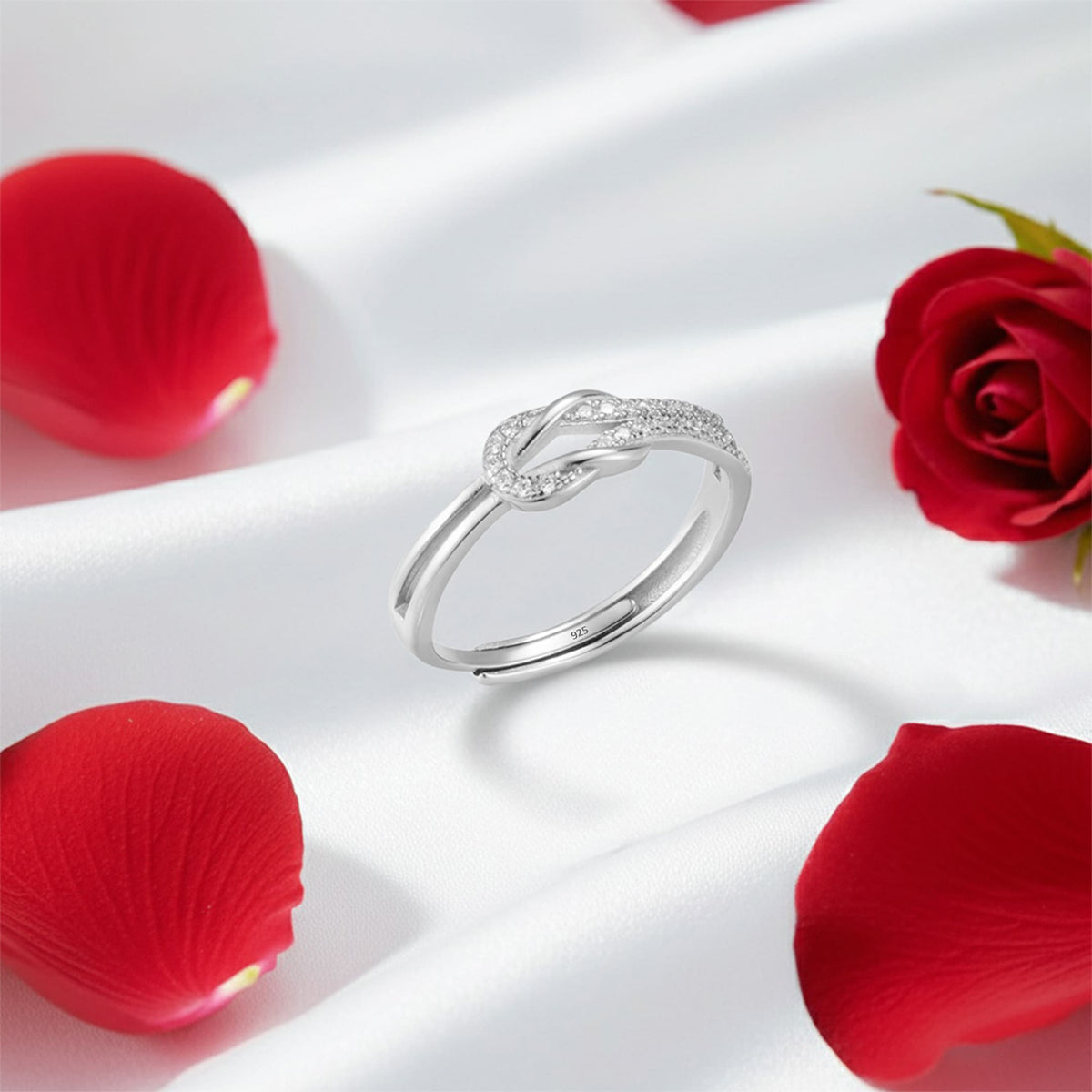 Lavisa - Love Knot Eternal Bond Silver Ring
