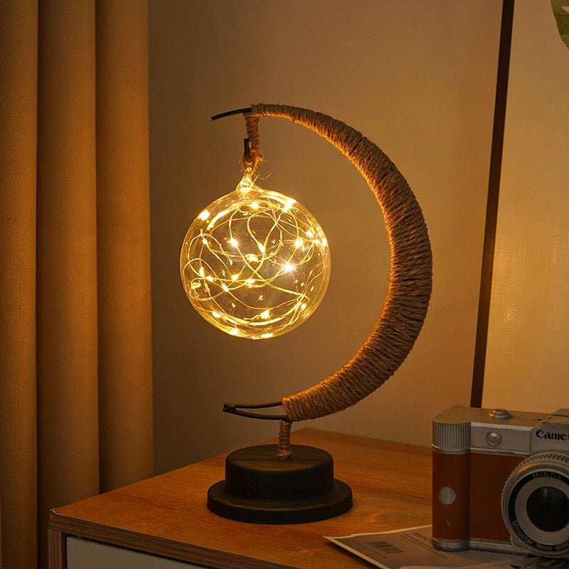 Lavisa 3D Printed Lunar Moon Lamp with Soft Ambient Glow - Blue