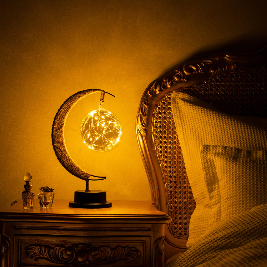 Lavisa 3D Printed Lunar Moon Lamp with Soft Ambient Glow (View 4)