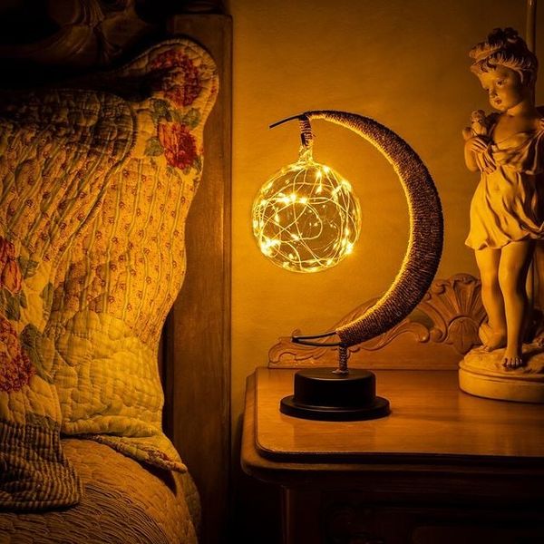 Lavisa 3D Printed Lunar Moon Lamp with Soft Ambient Glow (View 6)