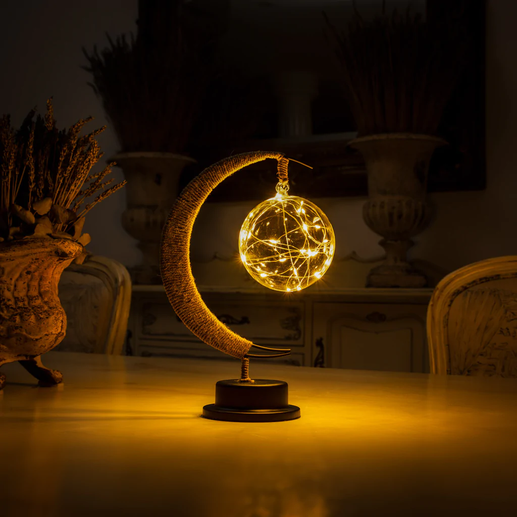 Lavisa 3D Printed Lunar Moon Lamp with Soft Ambient Glow (View 9)