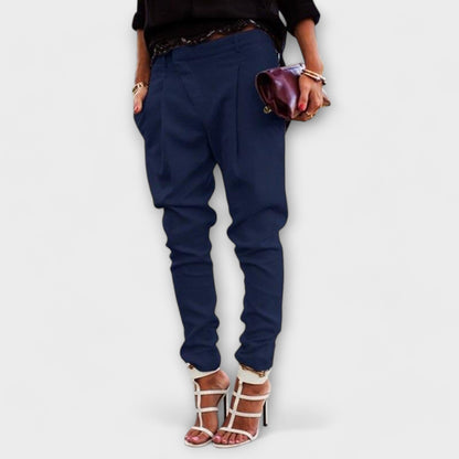 Lavisa - Womens Elegant Elastic Waist Trousers