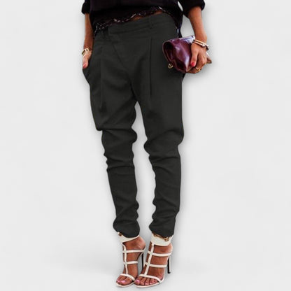 Lavisa - Womens Elegant Elastic Waist Trousers
