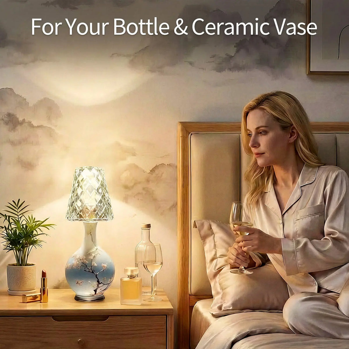 Lavisa - Wireless Bottle Accent Touch Lamp