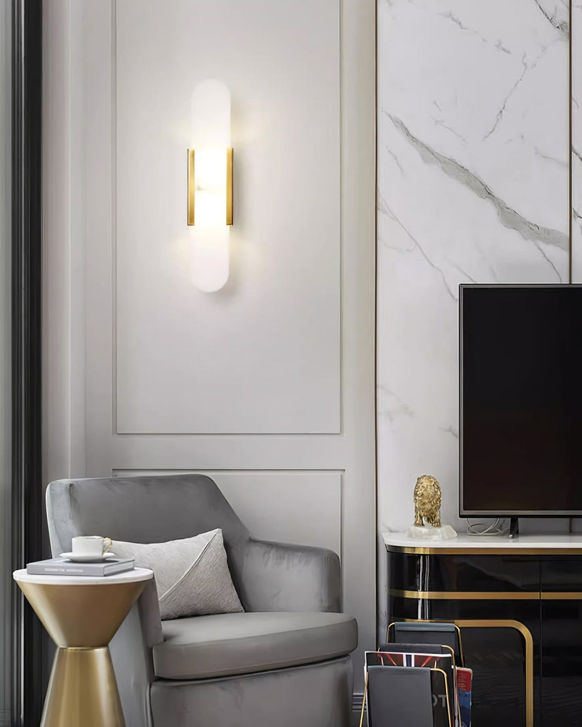 Lavisa - Modern Elongated LED Wall Light - Linear Wall Fixture