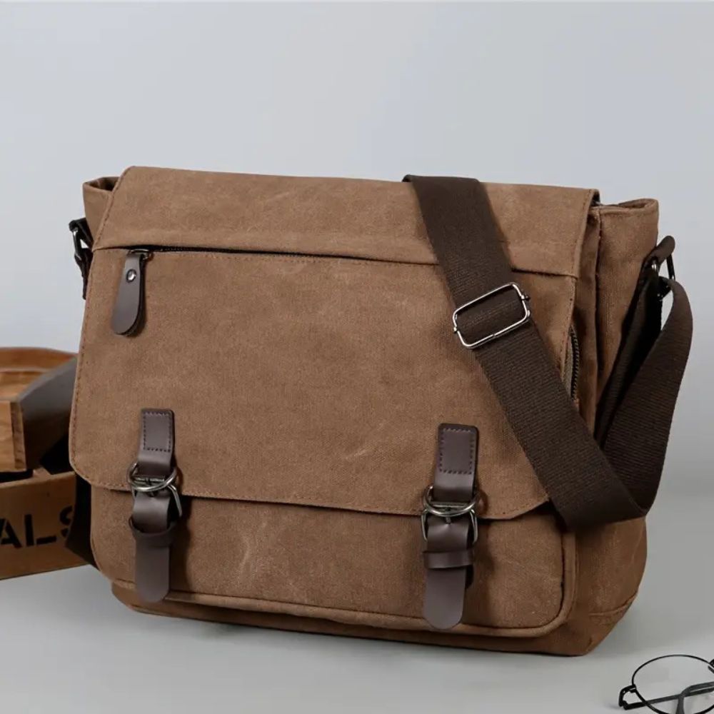 Lavisa - Men's Canvas Satchel Messenger Sling Bag