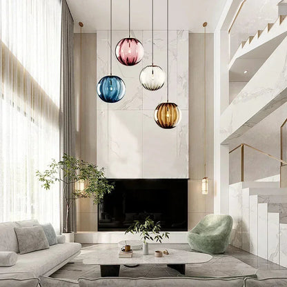 Lavisa Modern LED Ceiling Light with elegant glass design for home illumination - Brown