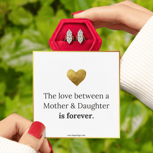 Lavisa - Mom And Daughter Matching Heart Ring