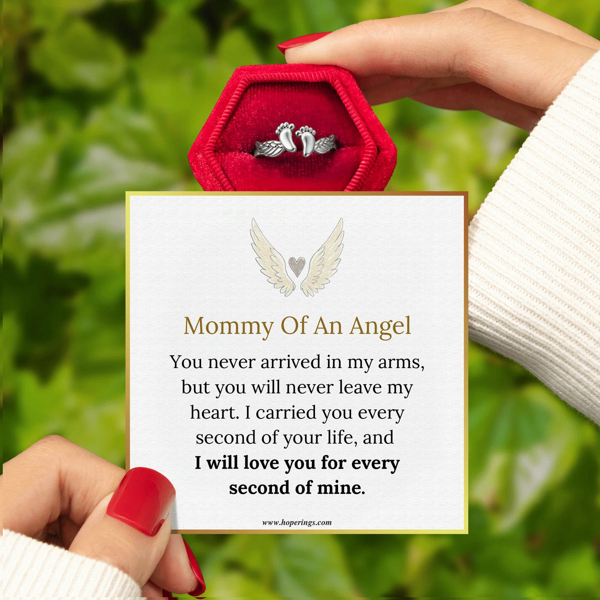 Lavisa - Mommy Of An Angel Adjustable Ring