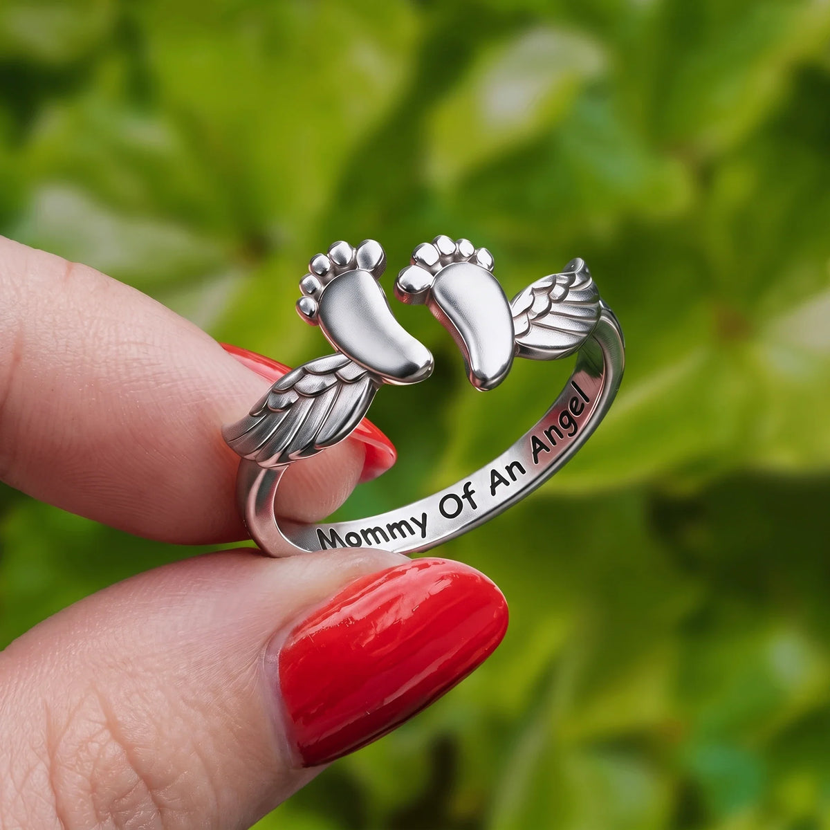 Lavisa - Mommy Of An Angel Adjustable Ring