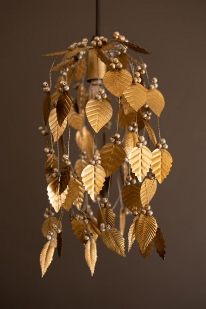 Lavisa Antique Gold Vines Pendant Light hanging with twisted metal vine design (View 5)