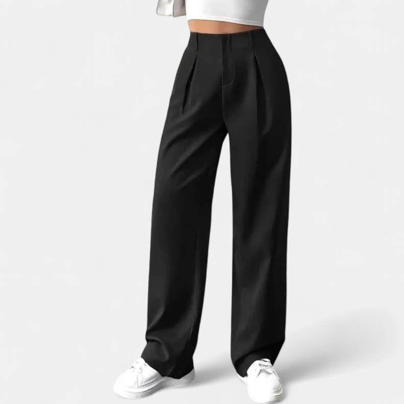 Lavisa - High Waist Wide Leg Pants for Women - Versatile Everyday Trousers