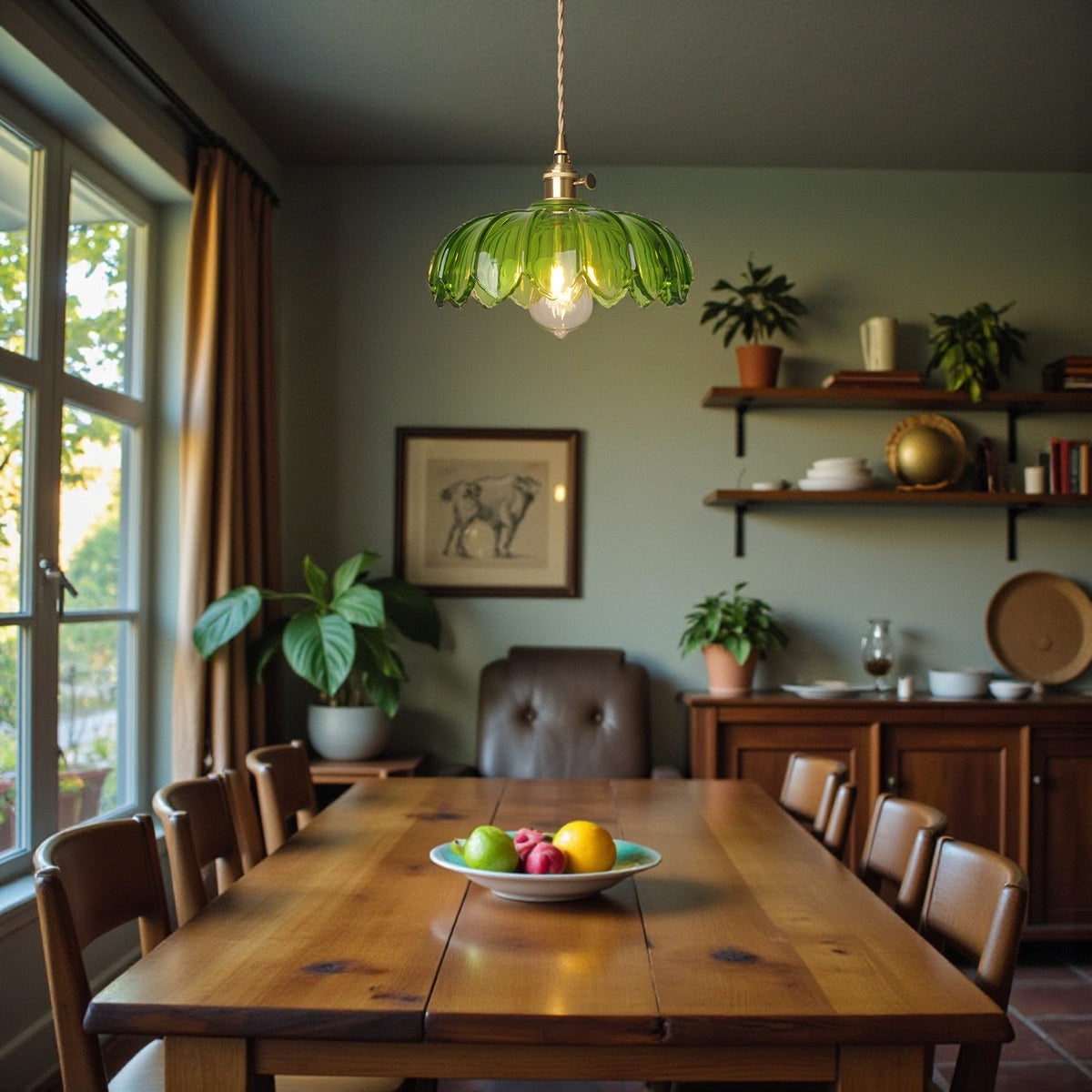 Lavisa - Vintage Scalloped Retro Pendant Light