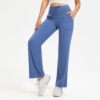 Lavisa - High Waist Wide Leg Trousers for Women - Flowy Relaxed Fit Pants