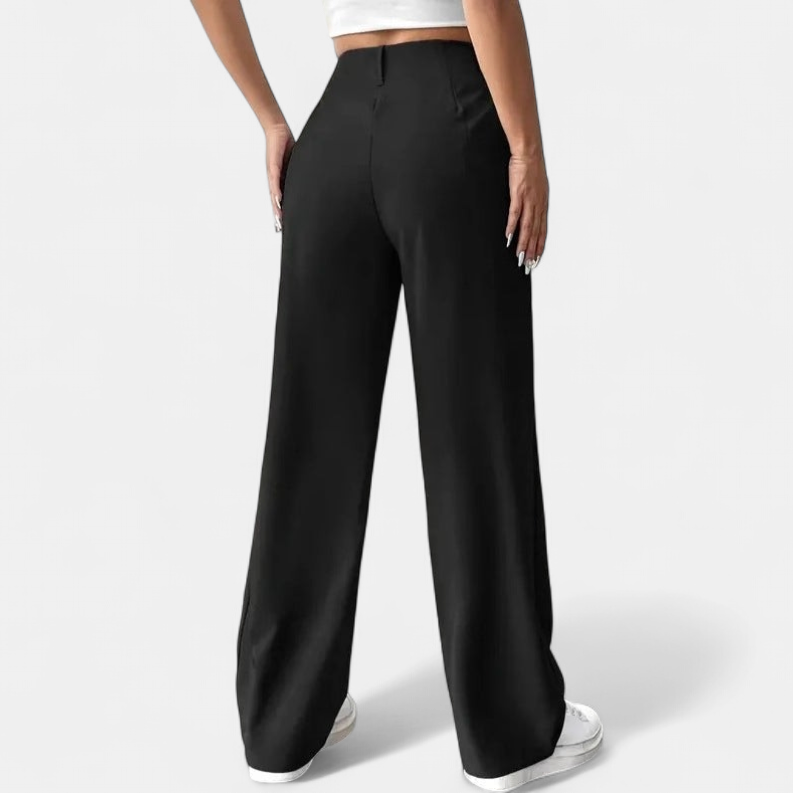 Lavisa - High Waist Wide Leg Pants for Women - Versatile Everyday Trousers
