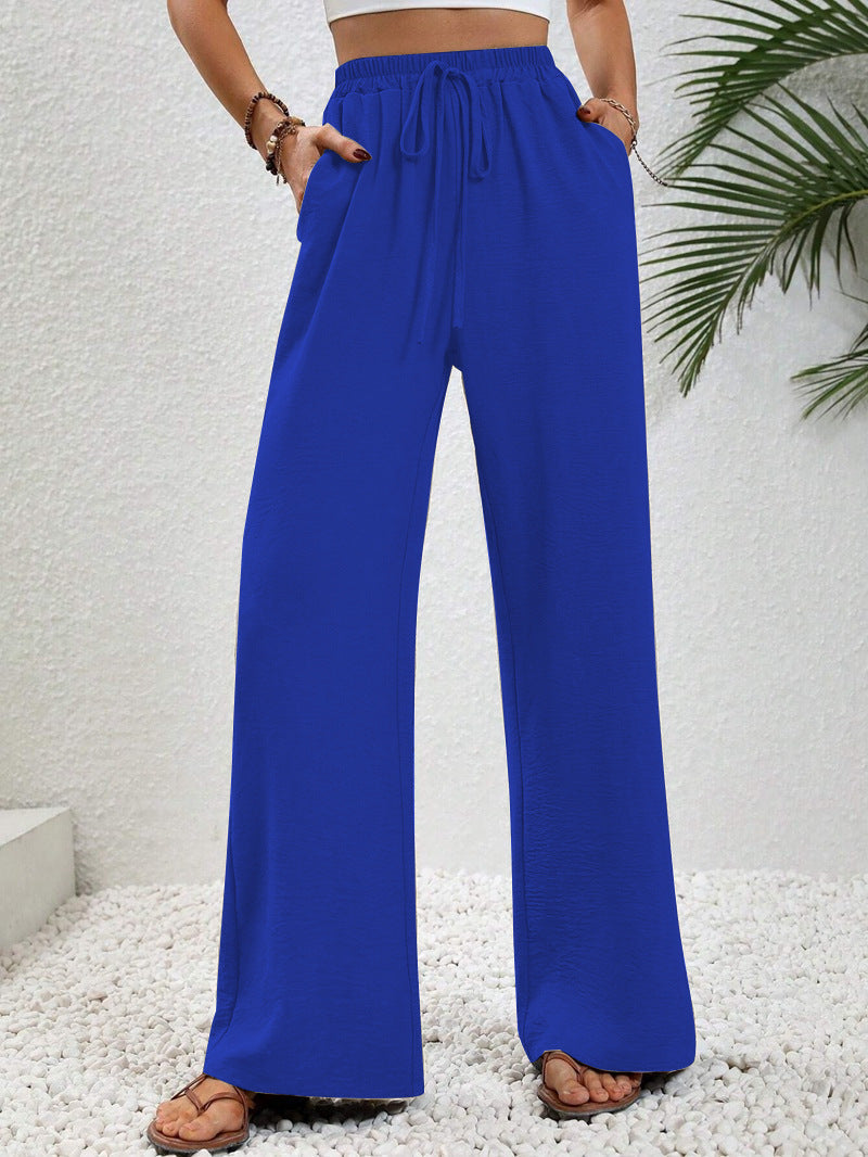 Lavisa - Women's Wide Leg Drawstring Pants