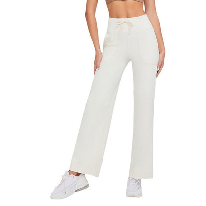 Lavisa - High Waist Wide Leg Trousers for Women - Flowy Relaxed Fit Pants