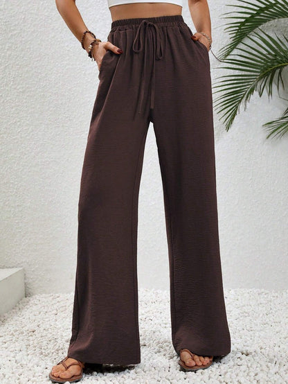 Lavisa - Women's Wide Leg Drawstring Pants