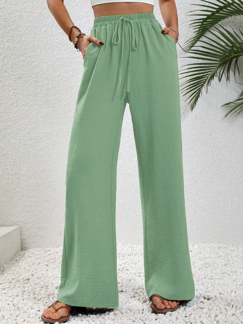 Lavisa - Women's Wide Leg Drawstring Pants