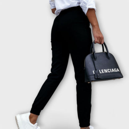 Lavisa - High Waist Ankle Length Stretch Pants
