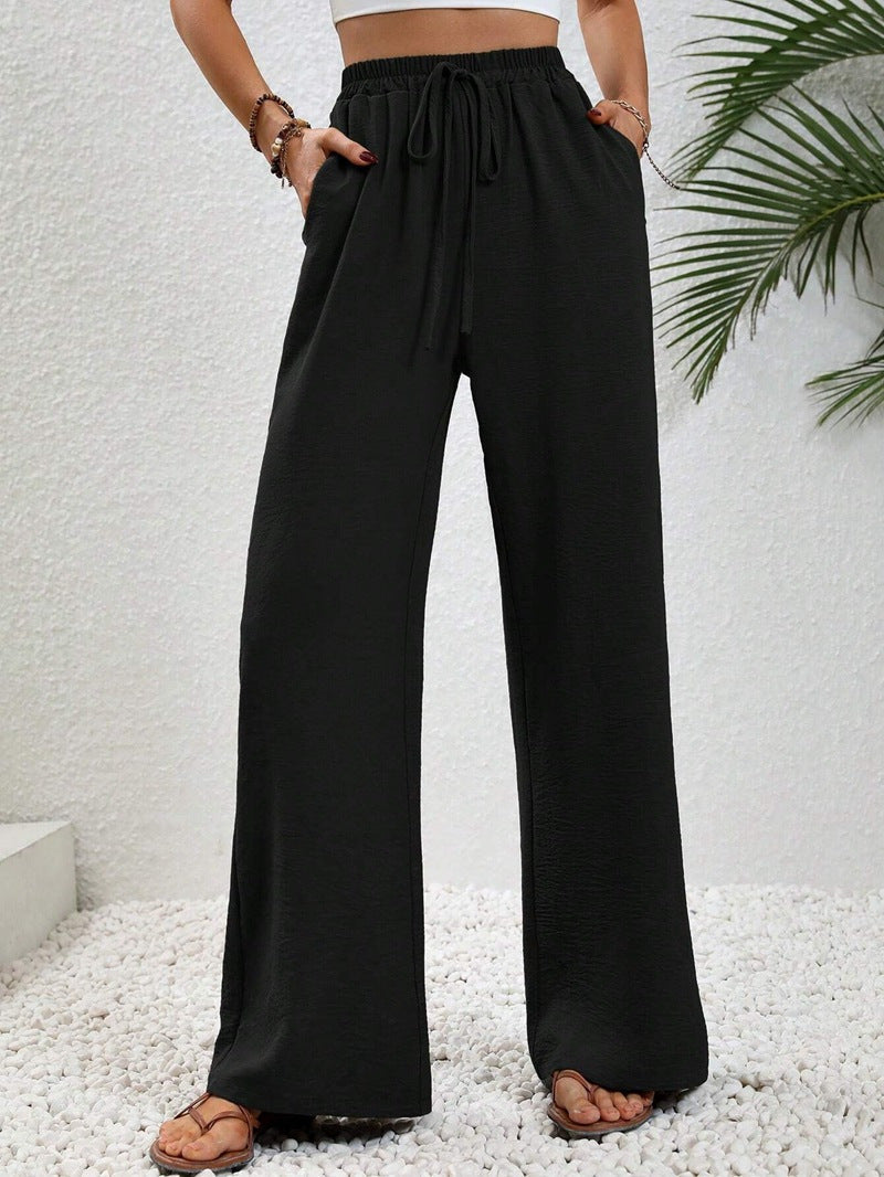 Lavisa - Women's Wide Leg Drawstring Pants