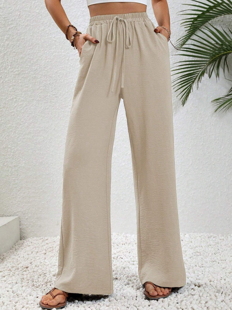 Lavisa - Women's Wide Leg Drawstring Pants