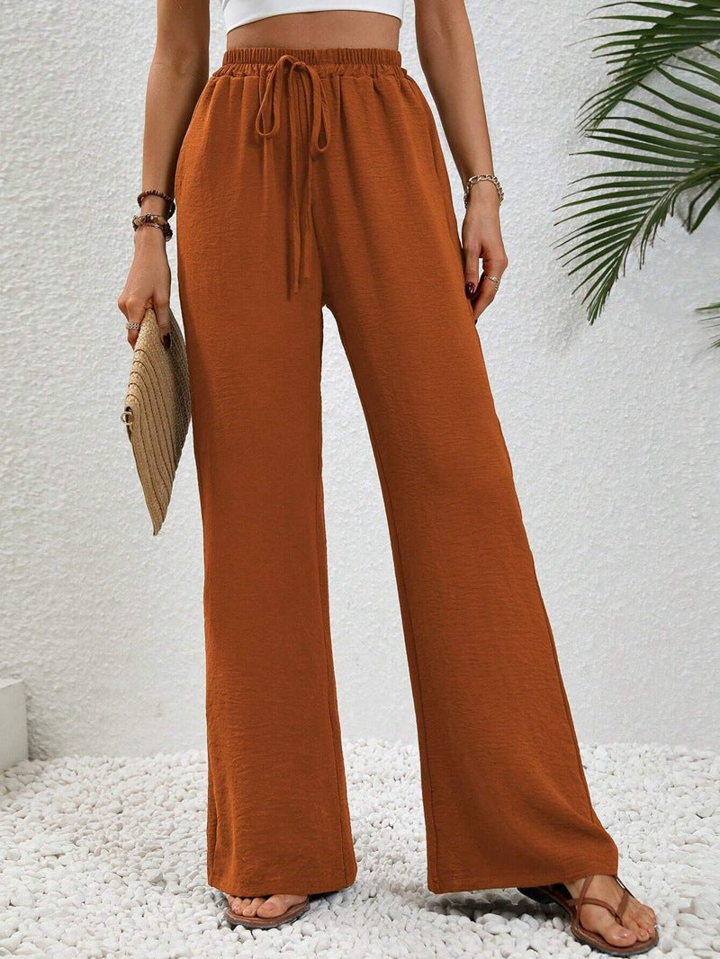 Lavisa - Women's Wide Leg Drawstring Pants