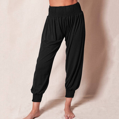 Lavisa - Women's Ankle Cuff Jogger Pants - Relaxed Elastic Waist Trousers
