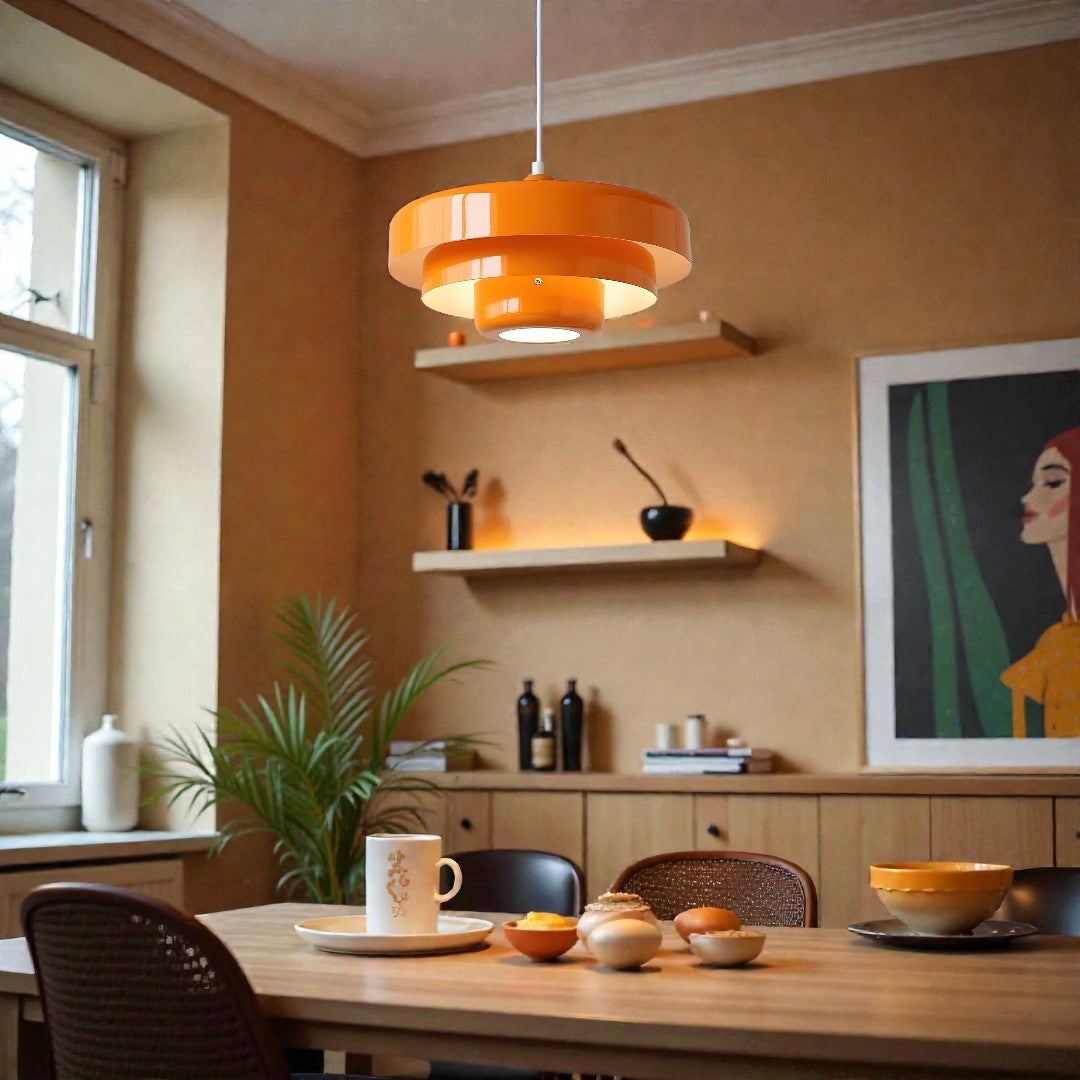 Lavisa - Retro Tiered Saucer Pendant Light