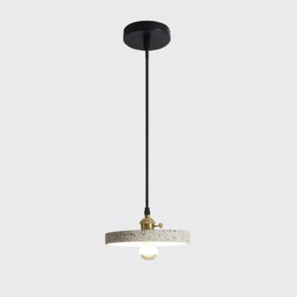 Lavisa Postmodern Terrazzo Pendant Light hanging over a modern dining table (View 11)