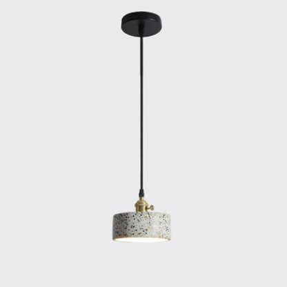 Lavisa Postmodern Terrazzo Pendant Light hanging over a modern dining table (View 12)
