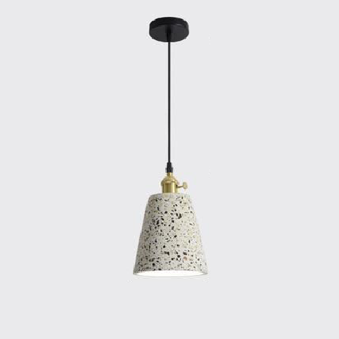 Lavisa Postmodern Terrazzo Pendant Light hanging over a modern dining table (View 10)