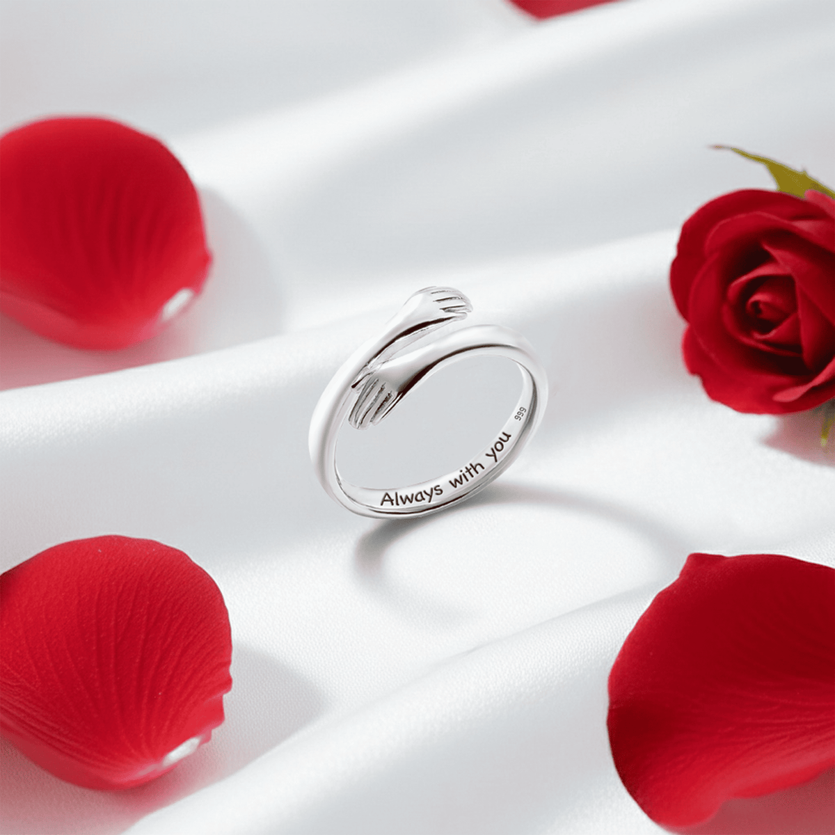 Lavisa - Granddaughter Pure Silver Ring - Sentimental Family Keepsake