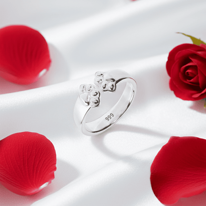 Lavisa - Paw Hug Ring Pure Silver