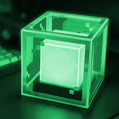 Lavisa rechargeable pixel glow lamp with multi-color switching for desks and gaming setups