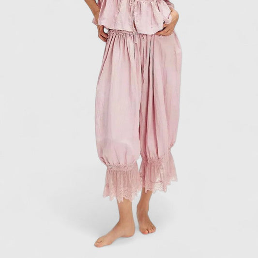 Lavisa - Comfortable Patchwork Wide Leg Trousers for Women