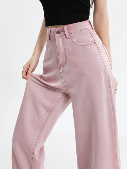 Lavisa - High Waisted Loose Fit Denim Jeans
